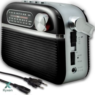 Radio kuchenne retro przenośne sieciowe na baterie strojenie fm am głośnik RTO