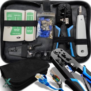 Tester sieciowy zaciskarka wciskacz rj45 etui lsa - o227 RTO