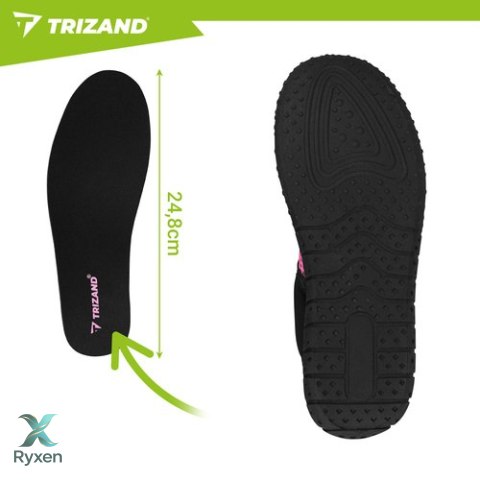 Buty do wody czarno-różowe- rozmiar 37 5mm Trizand TRIZAND