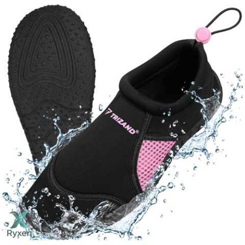 Buty do wody czarno-różowe- rozmiar 39 5mm Trizand TRIZAND