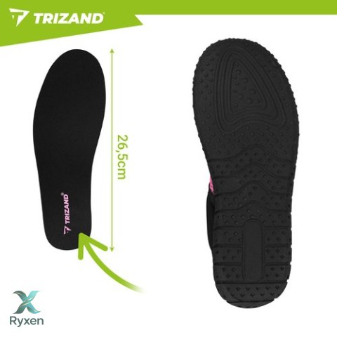 Buty do wody czarno-różowe- rozmiar 39 5mm Trizand TRIZAND