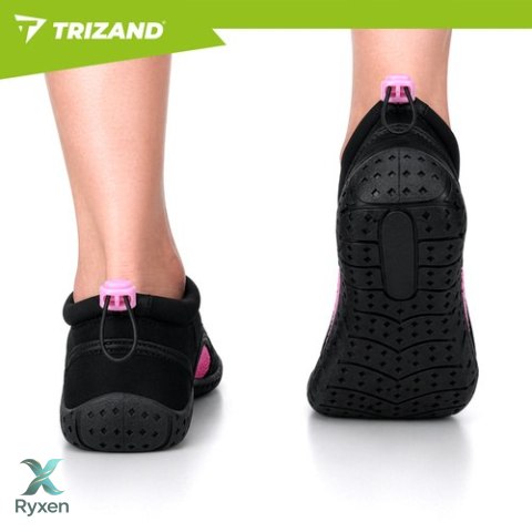 Buty do wody czarno-różowe- rozmiar 39 5mm Trizand TRIZAND