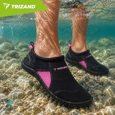 Buty do wody czarno-różowe- rozmiar 39 5mm Trizand TRIZAND