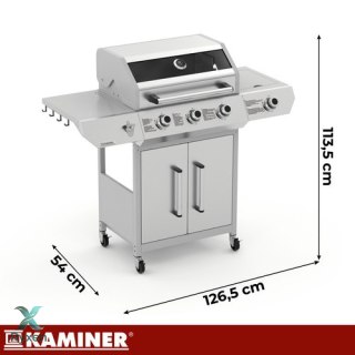 Grill gazowy 3+1 13.5kW Varen 4.0 Kaminer KAMINER