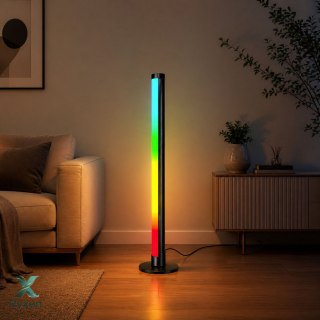 Lampa Podłogowa LED Narożna Stojąca RGB Tryb Muzyczny Aplikacja Pilot 90cm LEAN