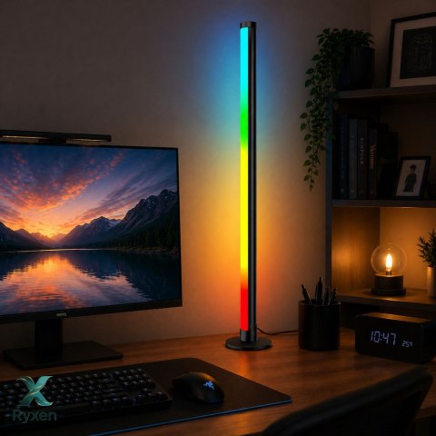 Lampa Podłogowa LED Narożna Stojąca RGB Tryb Muzyczny Aplikacja Pilot 90cm LEAN