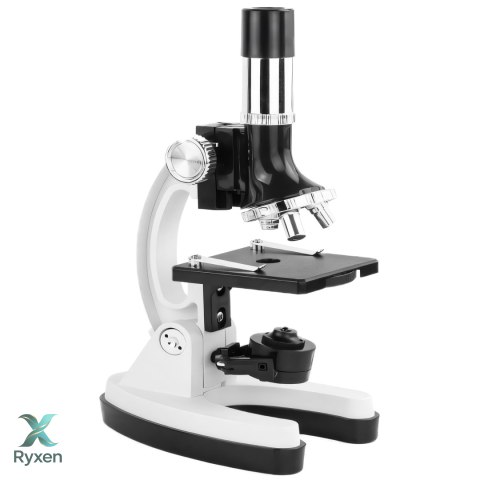 Mikroskop optyczny opticon lab starter - 1200x - 3 obiektywy + akcesoria - walizka w kolorze szarym RTO