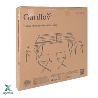 Stół ogrodowy składany + 4 krzesła Gardlov GARDLOV