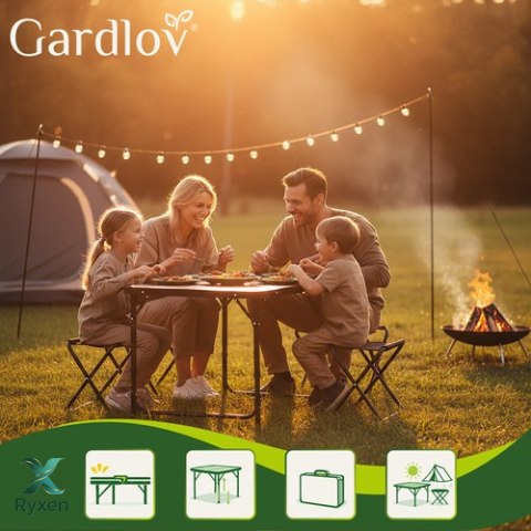 Stół ogrodowy składany + 4 krzesła Gardlov GARDLOV