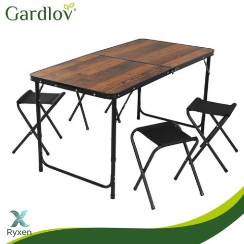 Stół ogrodowy składany + 4 krzesła Gardlov GARDLOV