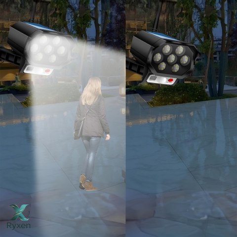 Trapa kamery lampa solarna led z czujnikiem ruchu e900 RTO