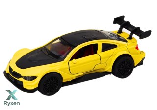 Autko Samochód Sportowy 1:32 Napęd Frykcyjny Metalowy Żółty LEAN TOYS
