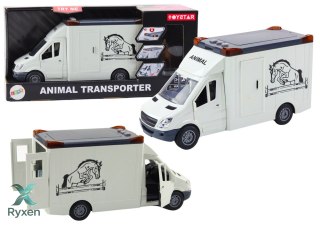 Auto Transporter Koni Otwierane Drzwi Światło Dźwięk Biały LEAN TOYS