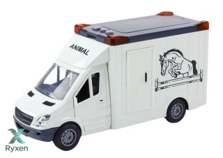 Auto Transporter Koni Otwierane Drzwi Światło Dźwięk Biały LEAN TOYS