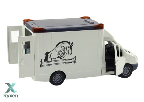 Auto Transporter Koni Otwierane Drzwi Światło Dźwięk Biały LEAN TOYS