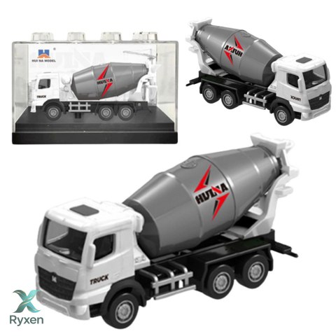 Betoniarka Metalowa Model Kolekcjonerski Huina Biała 1:80 HUINA
