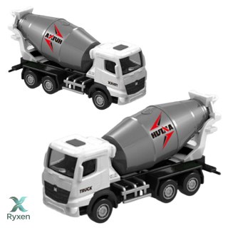 Betoniarka Metalowa Model Kolekcjonerski Huina Biała 1:80 HUINA