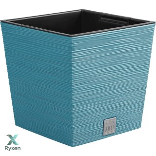 Doniczka FURU SQUARE LOW DFS240 - niebieski skandynawski Prosperplast