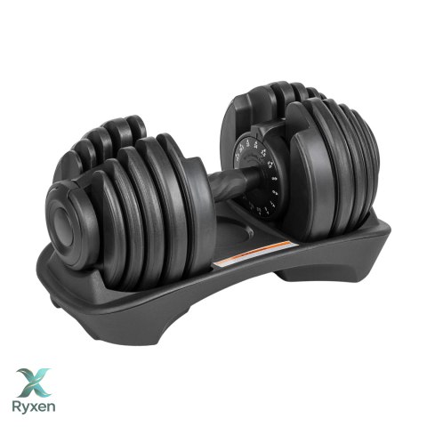 Hantel żeliwny regulowany automat 24 kg REBEL ACTIVE Rebel