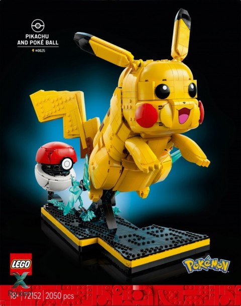 Klocki pokemon 72152 pikachu i pokeball LEGO