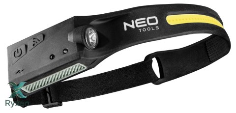 Latarka czołowa akumulatorowa LED belt 2 w 1 NEO TOOLS