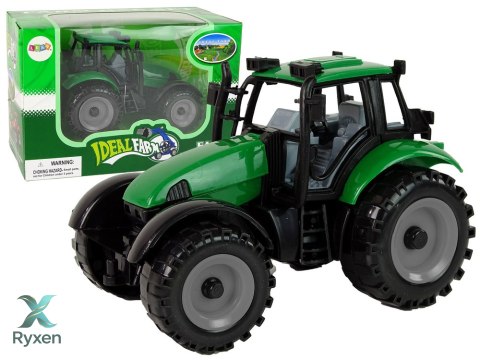 Mały Traktor Rolniczy Farmerski Otwierana Maska Czerwony 13 cm LEAN TOYS