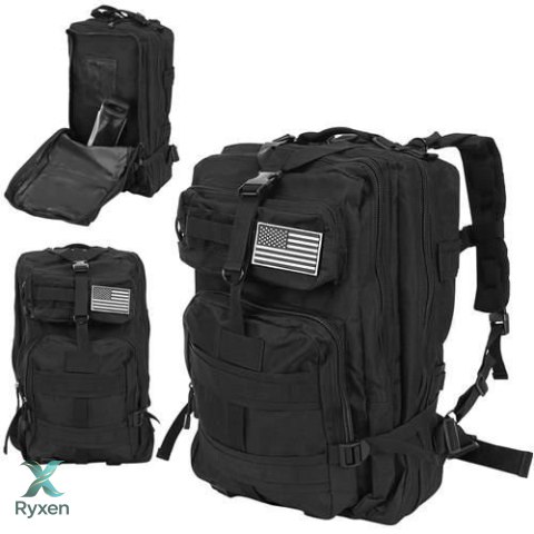 Plecak militarny XL czarny TRIZAND