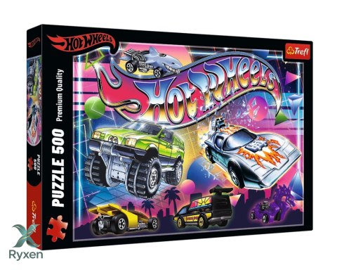Puzzle - 500 - Hot Wheels: Lata 80-te - Trefl 37538 TREFL PUZZLE