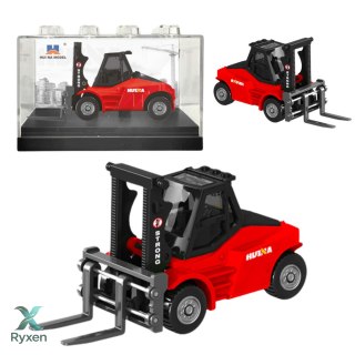 Wózek Widłowy Metalowy Model Kolekcjonerski Huina Czerwony 1:80 HUINA