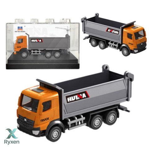 Wywrotka Metalowa Model Kolekcjonerski Huina Pomarańczowa 1:80 HUINA