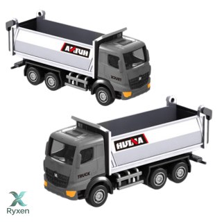 Wywrotka Metalowa Model Kolekcjonerski Huina Srebrna 1:80 HUINA