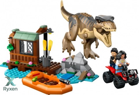 Klocki jurassic world 76975 ucieczka rzeką przed tyranozaurem LEGO