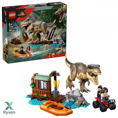 Klocki jurassic world 76975 ucieczka rzeką przed tyranozaurem LEGO