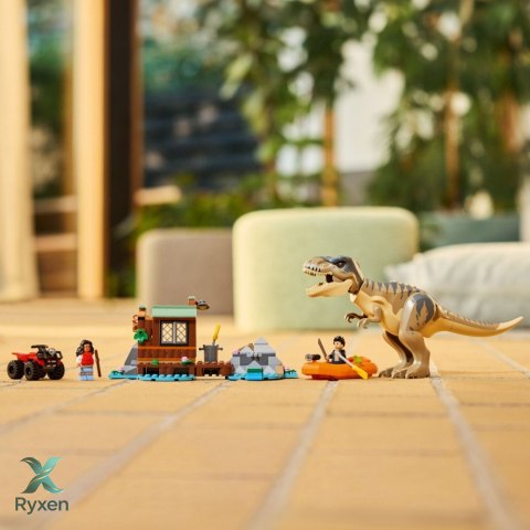 Klocki jurassic world 76975 ucieczka rzeką przed tyranozaurem LEGO