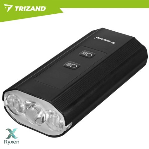 Lampka rowerowa LED 1300lm + tylna lampa Trizand TRIZAND