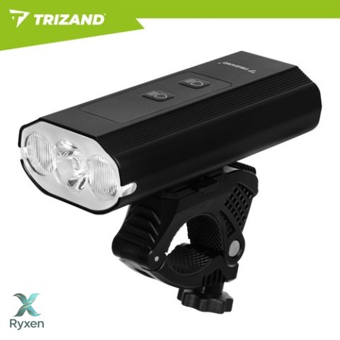 Lampka rowerowa LED 1300lm + tylna lampa Trizand TRIZAND