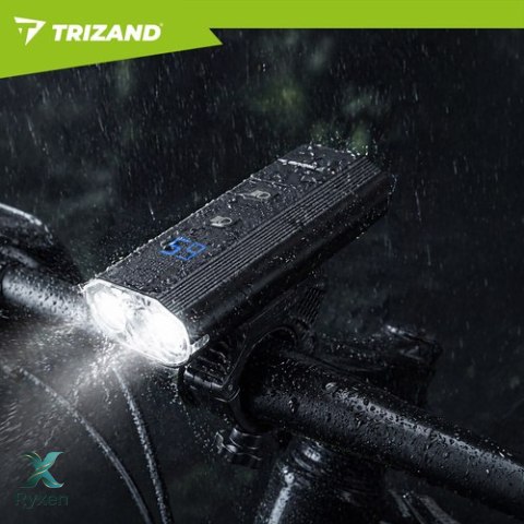 Lampka rowerowa LED 1300lm + tylna lampa Trizand TRIZAND