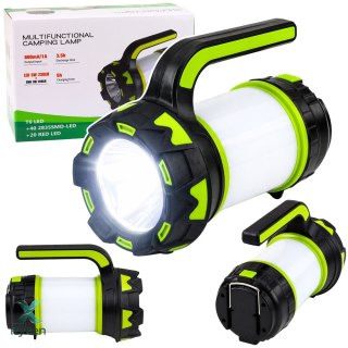 Latarka Lampa LED 2W1 Kempingowa Turystyczna Akumulatorowa Wielofunkcyjna LEAN