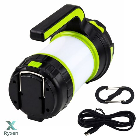 Latarka Lampa LED 2W1 Kempingowa Turystyczna Akumulatorowa Wielofunkcyjna LEAN