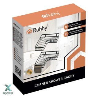 Półka łazienkowa narożna- zestaw 2szt. Ruhhy 27092 RUHHY