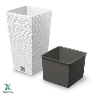 Doniczka FURU SQUARE DFSH200 - biały Prosperplast