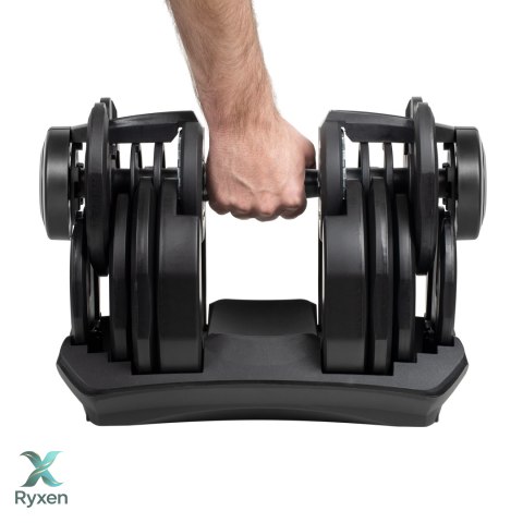 Hantel żeliwny regulowany automat 40 kg REBEL ACTIVE Rebel