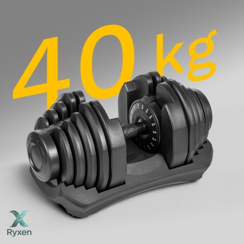 Hantel żeliwny regulowany automat 40 kg REBEL ACTIVE Rebel