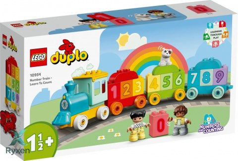 Klocki duplo 10954 pociąg z cyferkami - nauka liczenia LEGO