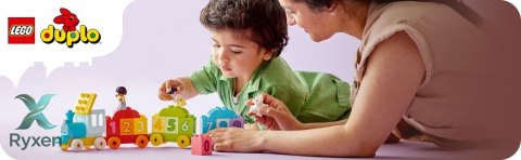 Klocki duplo 10954 pociąg z cyferkami - nauka liczenia LEGO