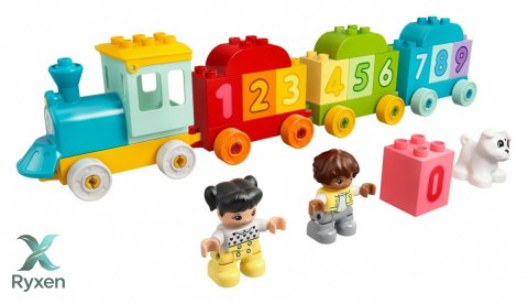 Klocki duplo 10954 pociąg z cyferkami - nauka liczenia LEGO