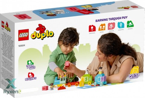 Klocki duplo 10954 pociąg z cyferkami - nauka liczenia LEGO