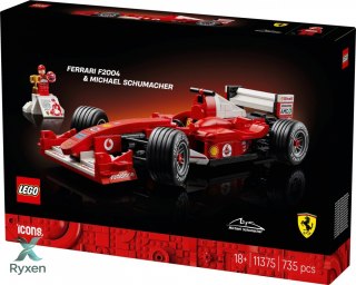 Klocki icons 11375 ferrari f2004 i michael schumacher LEGO