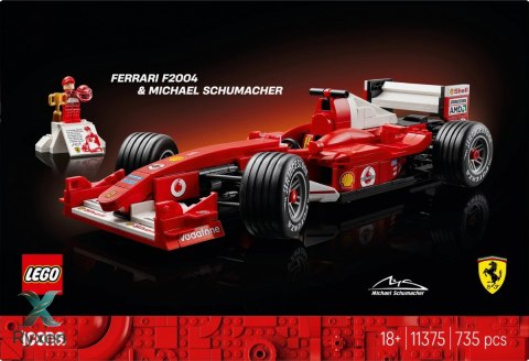 Klocki icons 11375 ferrari f2004 i michael schumacher LEGO