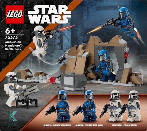 Klocki star wars 75373 zasadzka na mandalorze - zestaw bitewny LEGO